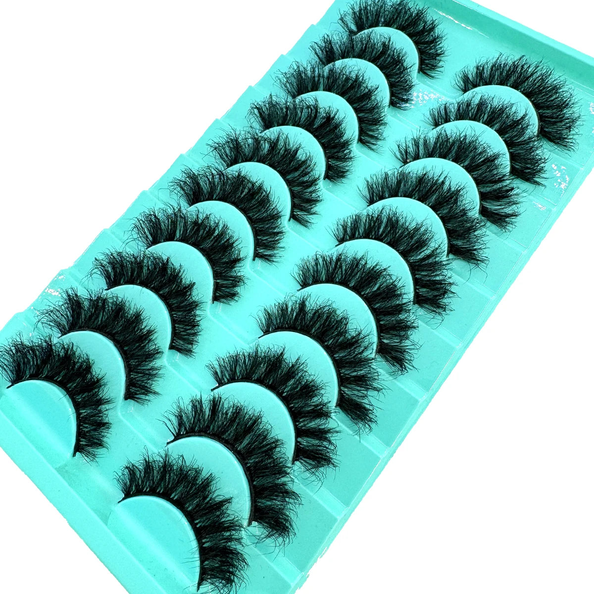 10 paires de faux cils effets naturels