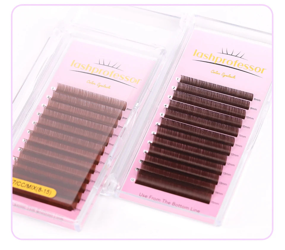 Bouquets de cils marrons