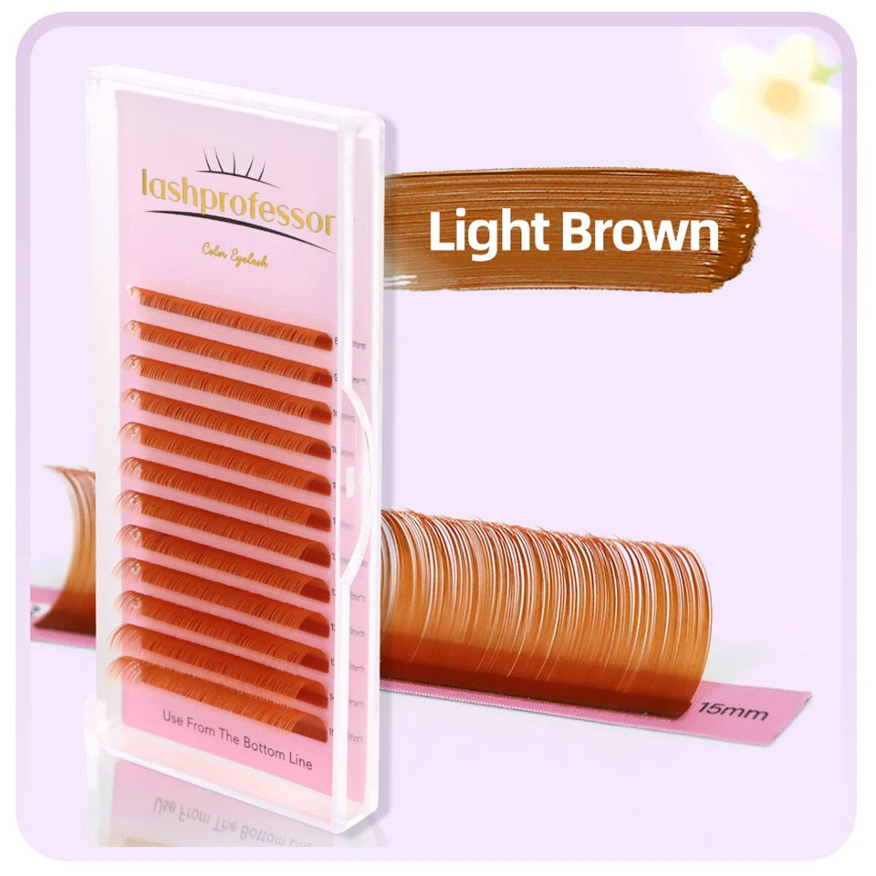 Bouquets de cils marrons