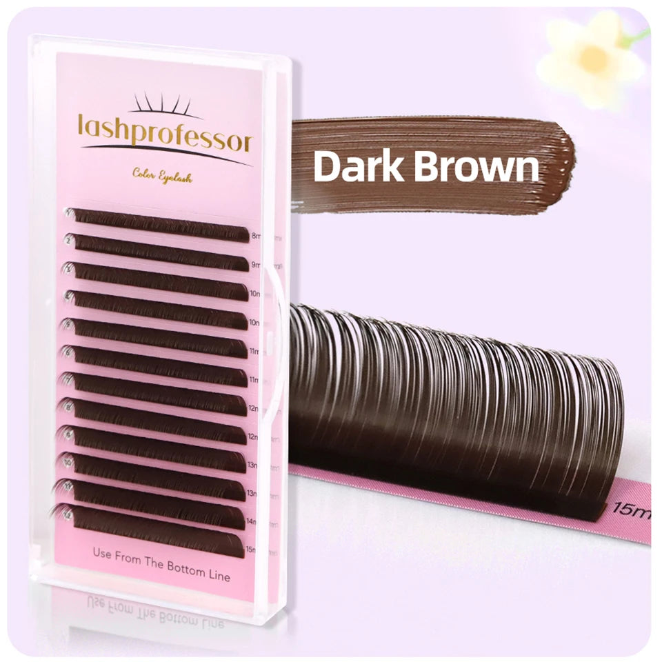 Bouquets de cils marrons