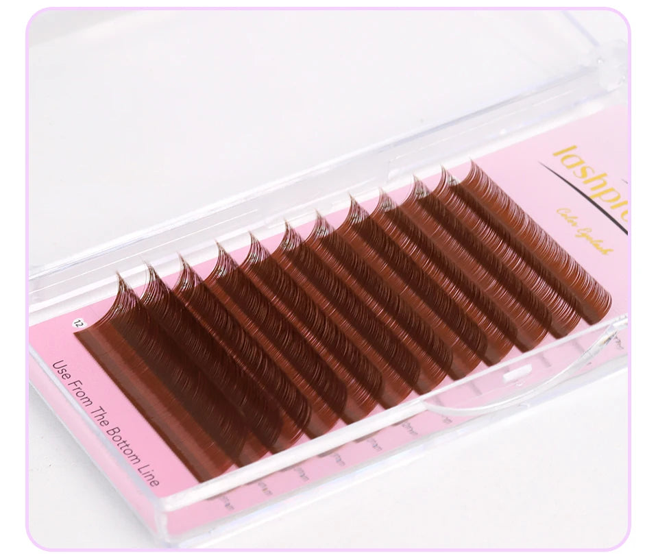 Bouquets de cils marrons