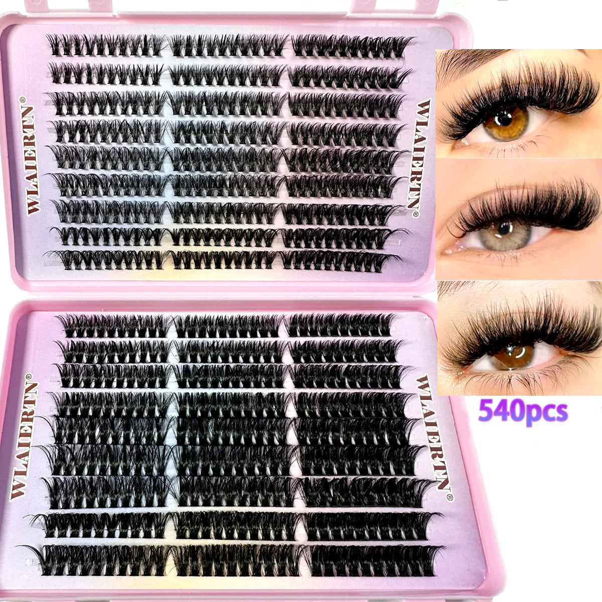 Kit d’extensions de cils 540 pièces