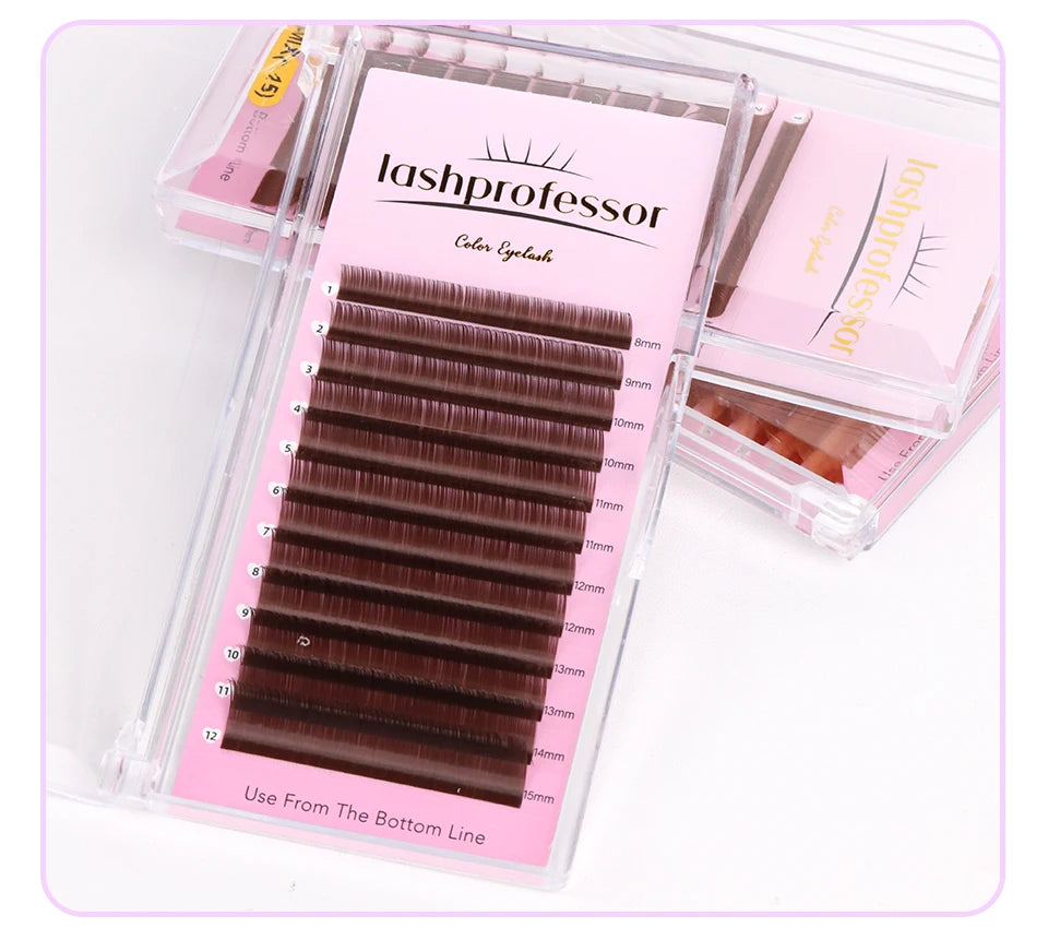 Bouquets de cils marrons