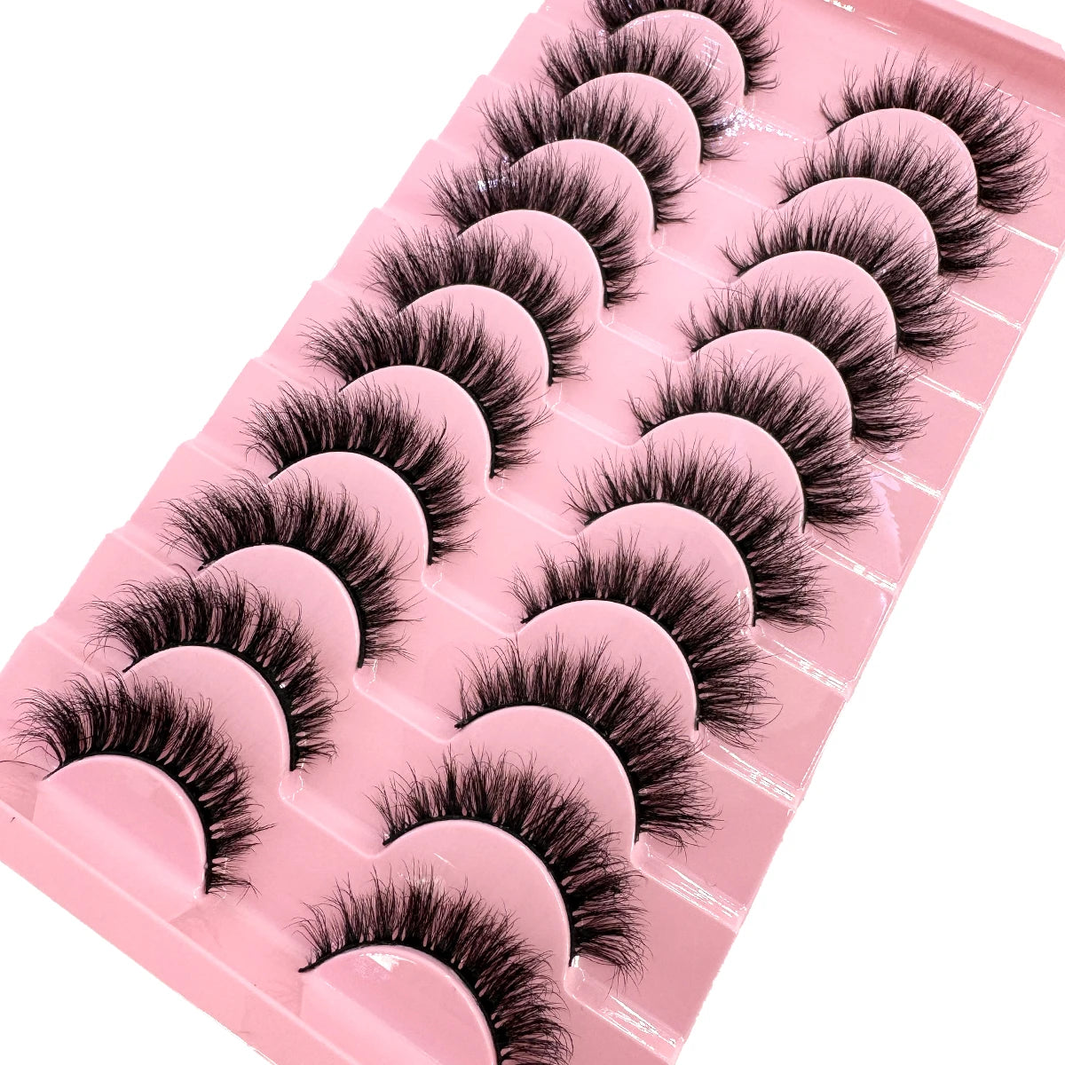 10 paires de faux cils effets naturels