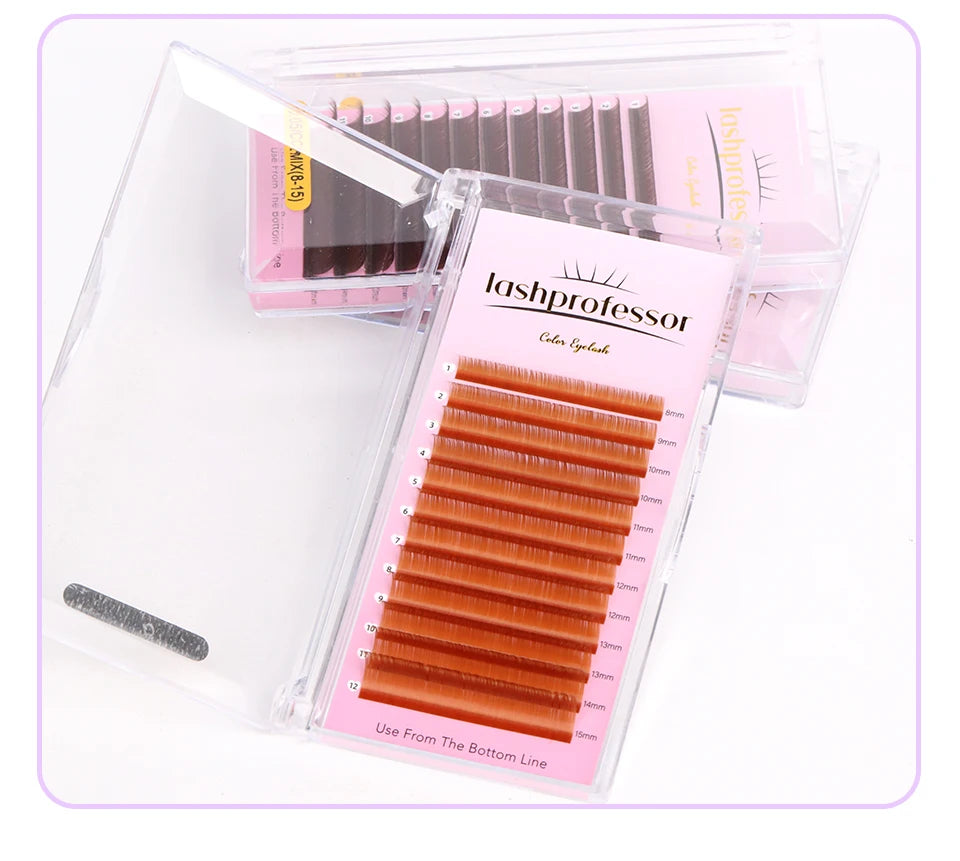 Bouquets de cils marrons