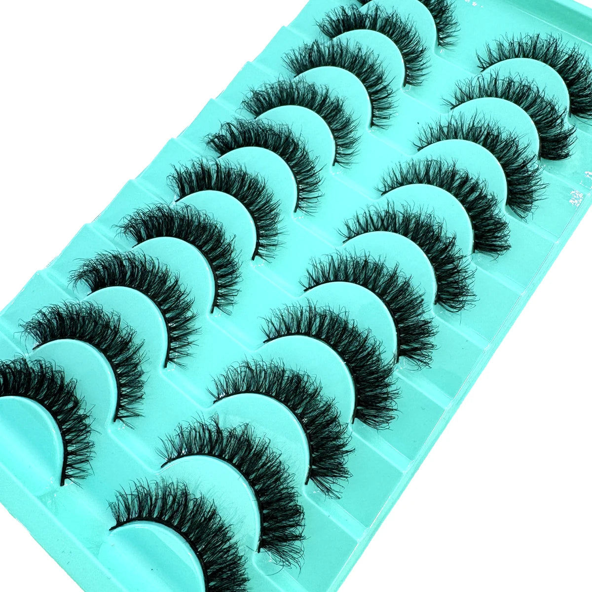 10 paires de faux cils effets naturels