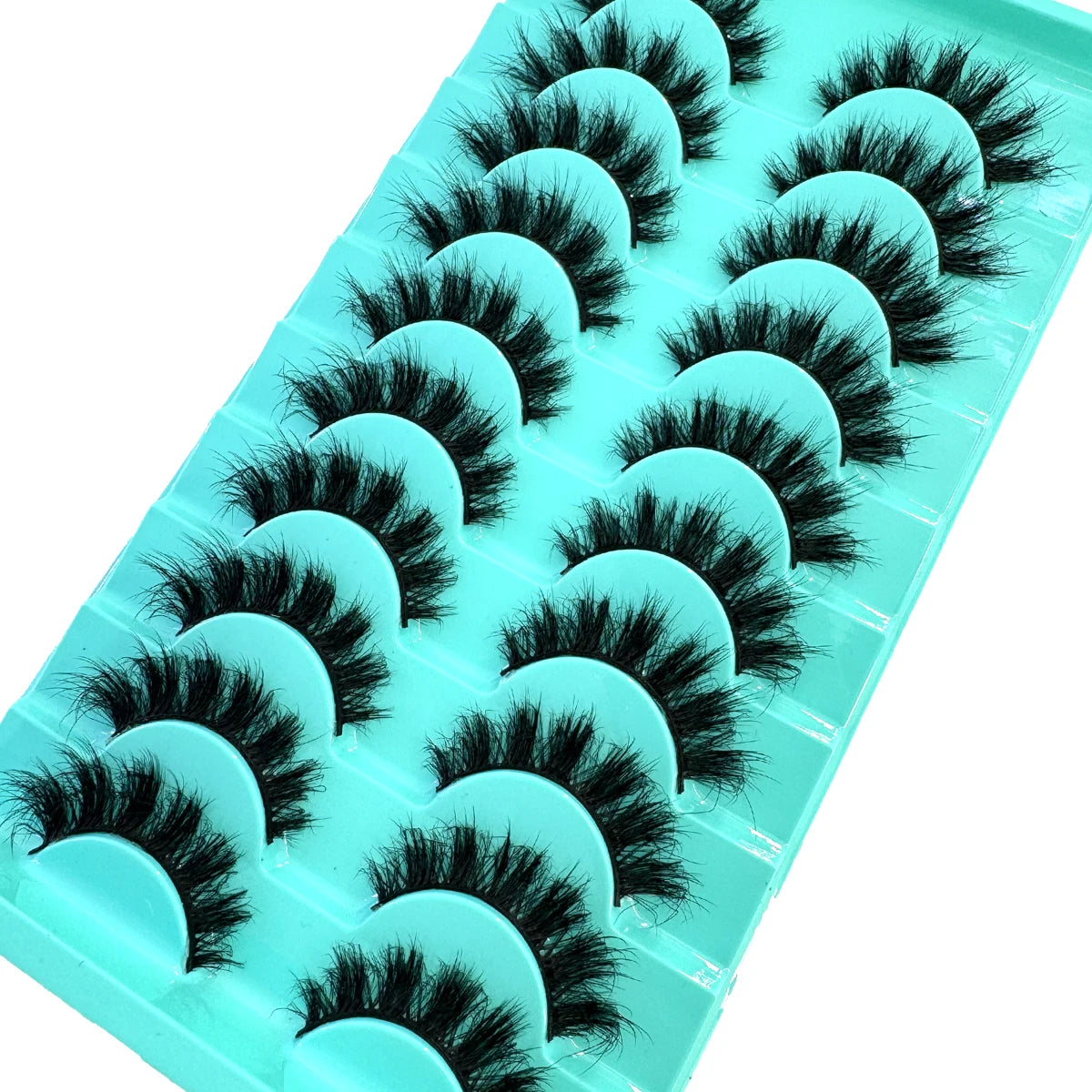 10 paires de faux cils effets naturels