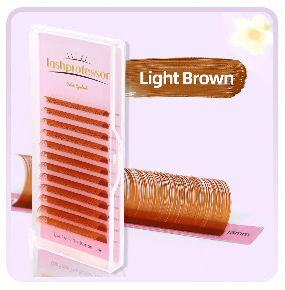 Bouquets de cils marrons